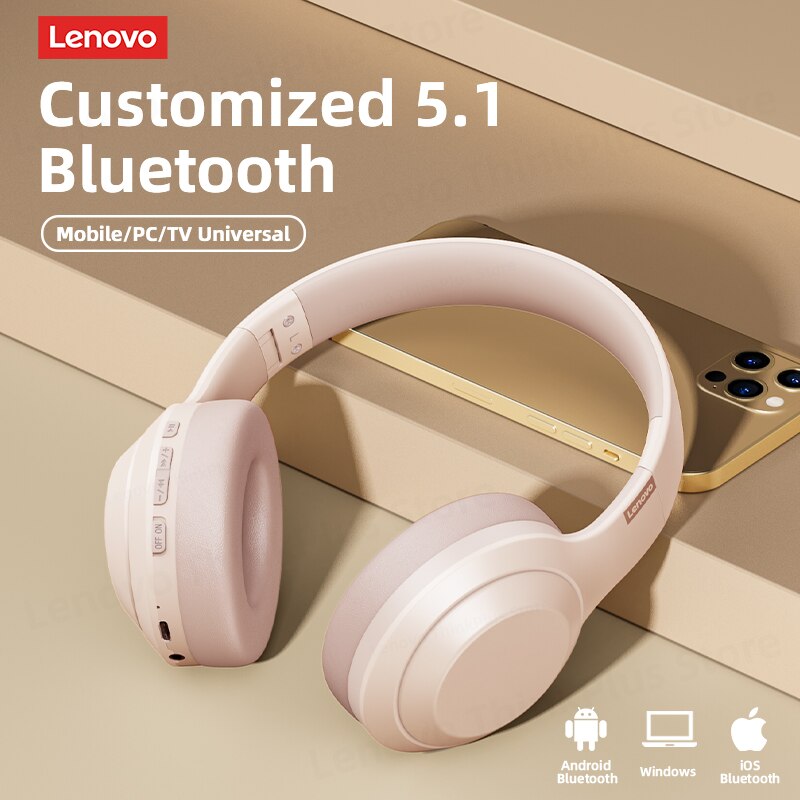 Audífonos Bluetooth Lenovo Th10 Rosado – imagen 4