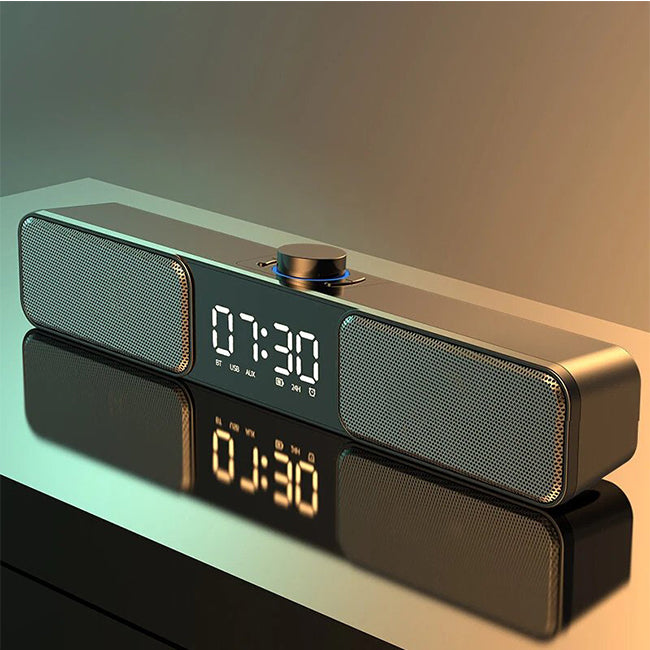 Parlante Bluetooth Lenovo Thinkplus TS2 Reloj Despertador Digital Negro – imagen 6