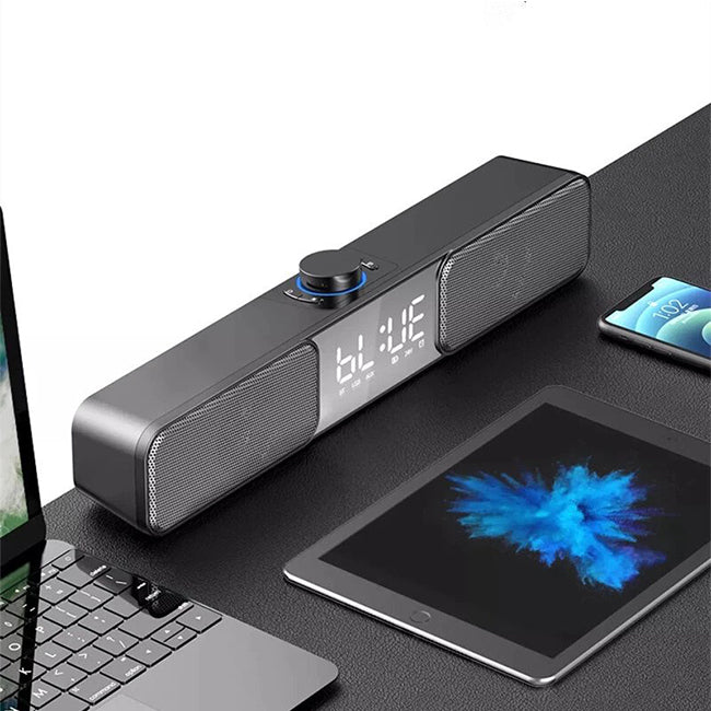 Parlante Bluetooth Lenovo Thinkplus TS2 Reloj Despertador Digital Negro – imagen 5