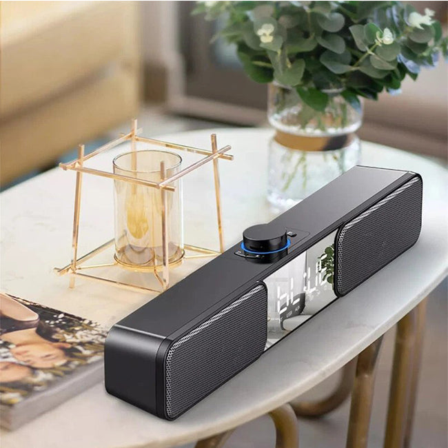 Parlante Bluetooth Lenovo Thinkplus TS2 Reloj Despertador Digital Negro – imagen 4