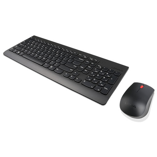 Combo Kit Lenovo Teclado + Mouse Inalámbrico Essential Negro