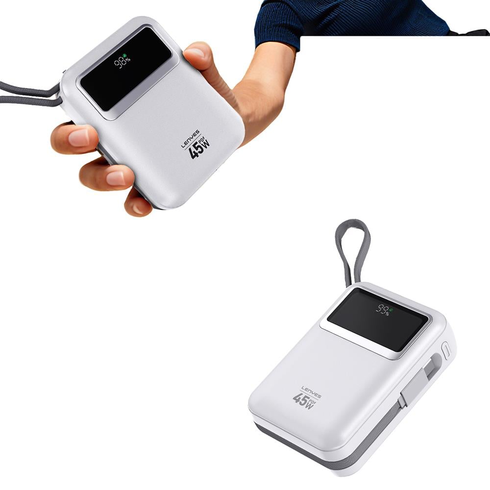 Powerbank Carga Rapida Lenyes C04-a 10000 Mah Gris – imagen 2