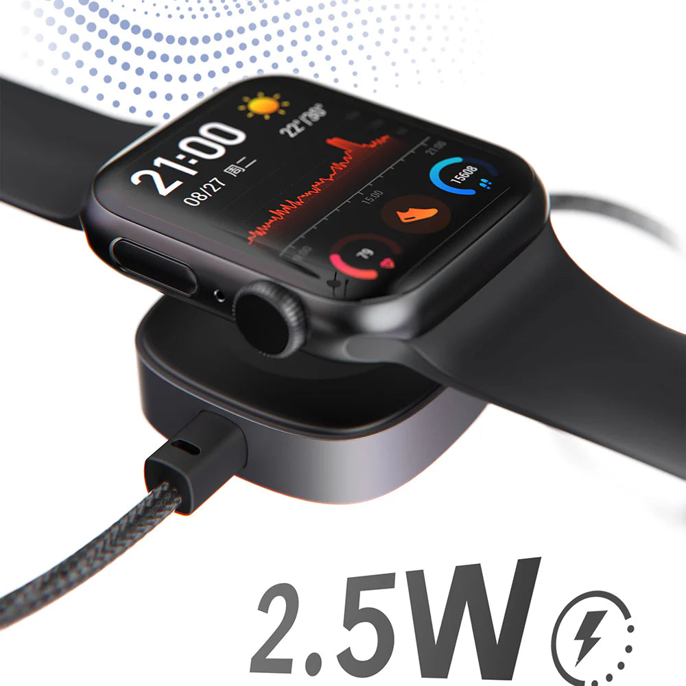 Cable Trenzado Tipo C a Tipo C Lenyes Lc540 + Carga Smartwatch Negro – imagen 4