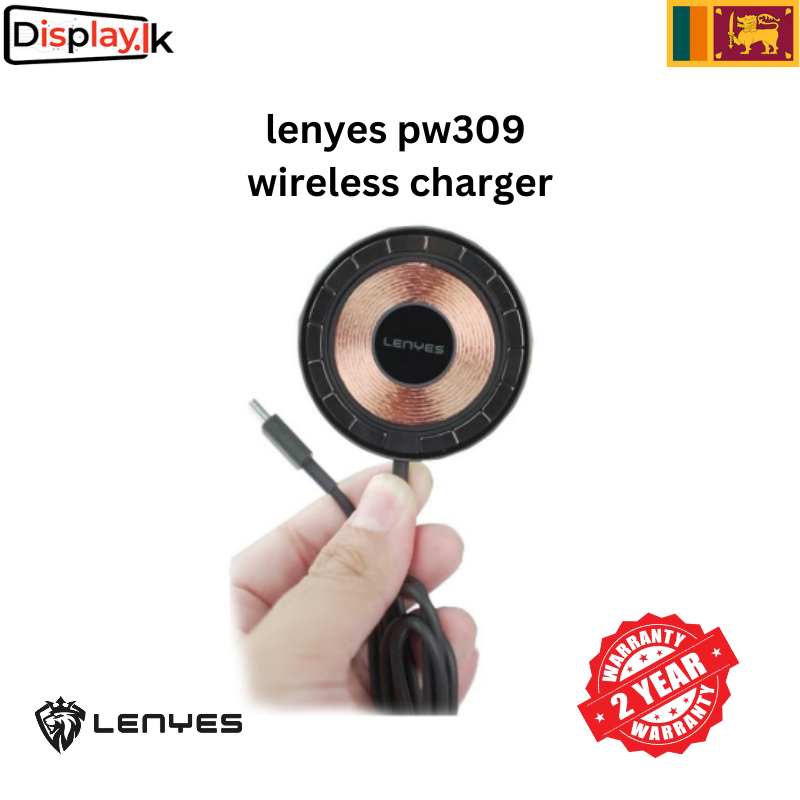 Cargador Inalámbrico Lenyes Pw309 Tipo C 15w Negro – imagen 2