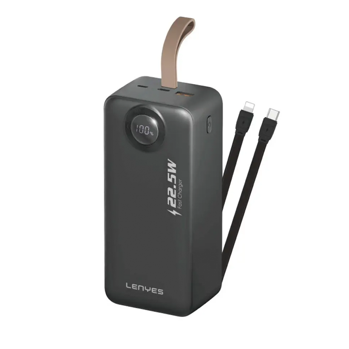 Powerbank Carga Rapida Lenyes Px487d 40000 Mah Negro