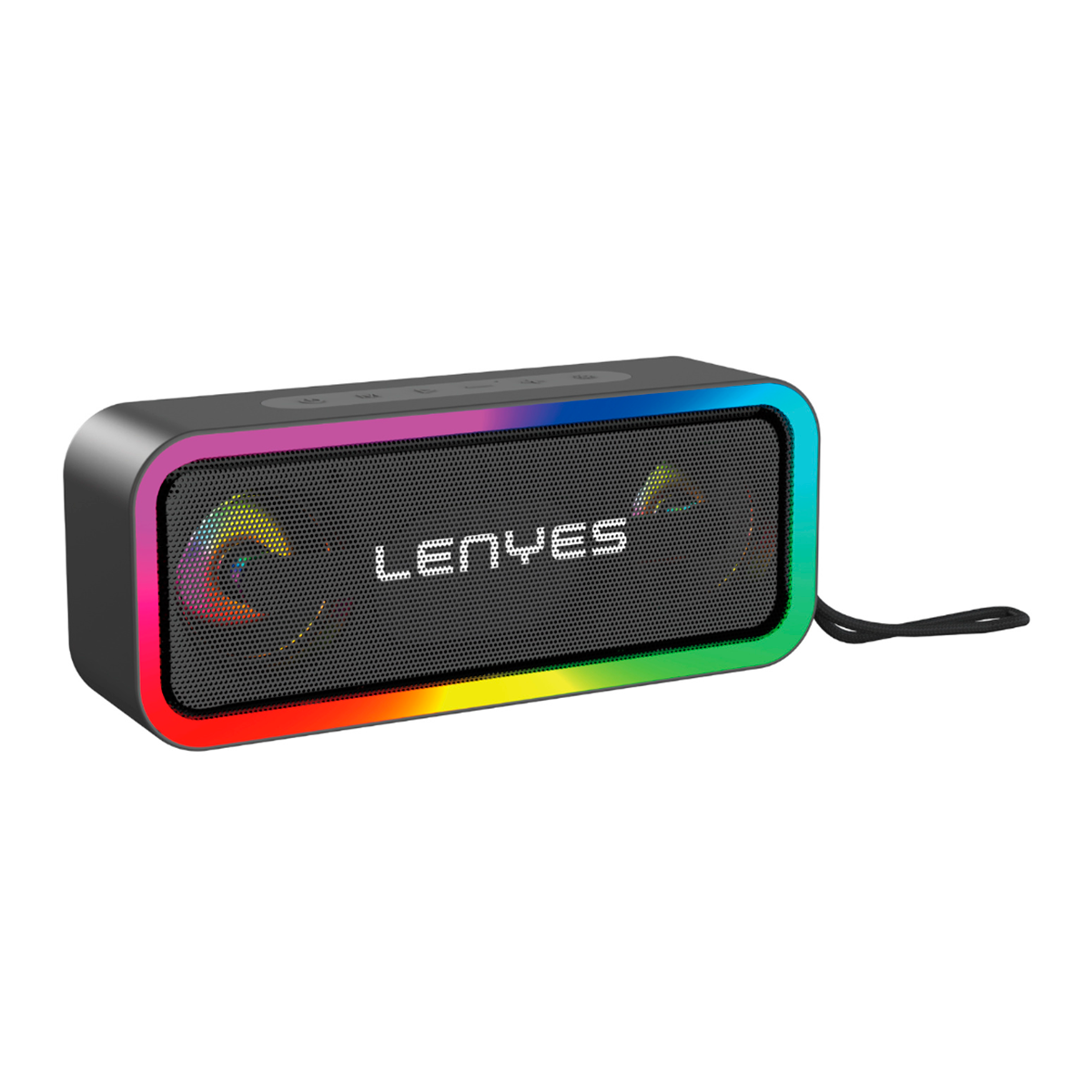 Parlante Bluetooth Lenyes S225 Resistente Al Agua Led 20w Negro