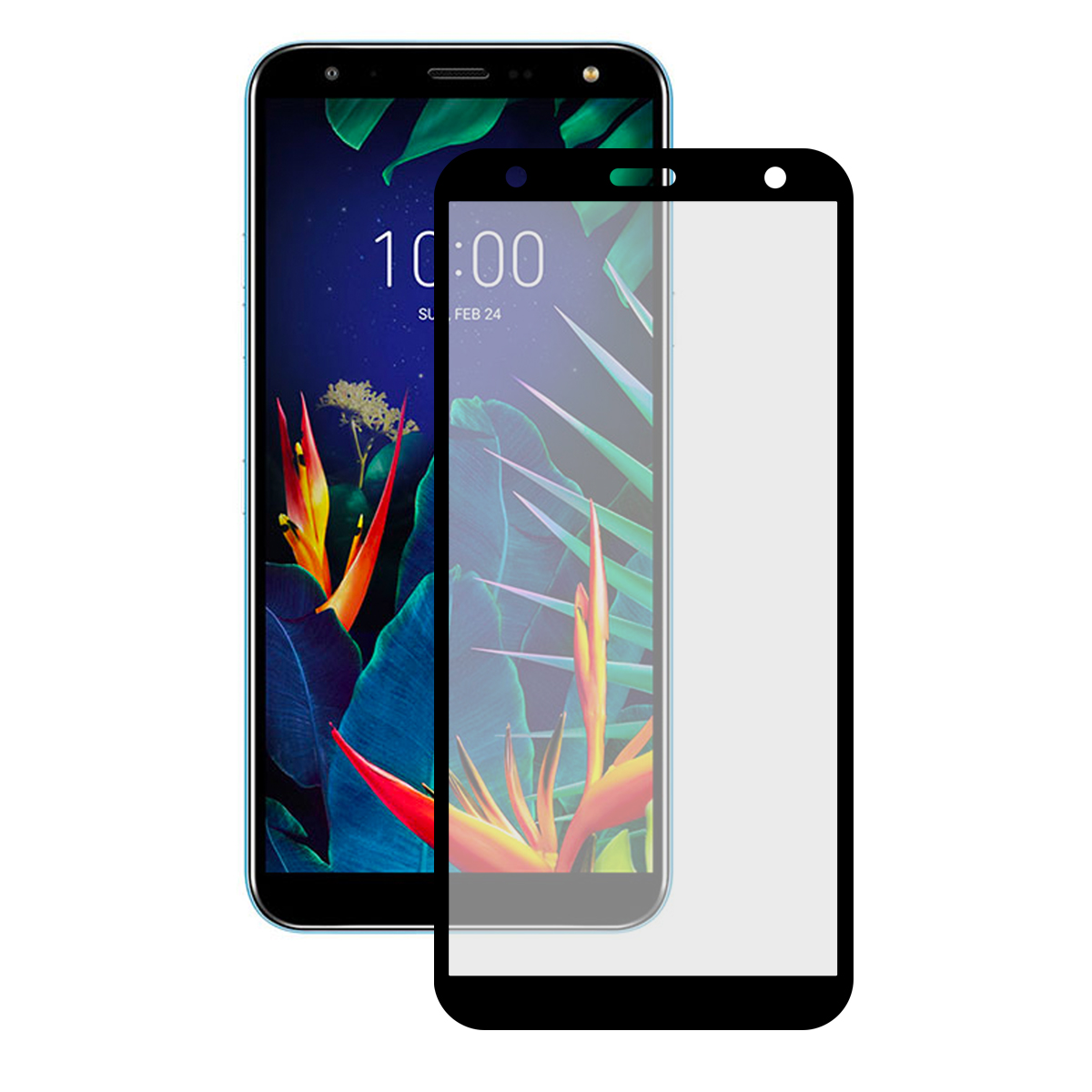 Lg K40 Vidrio Templado Full Pegamento