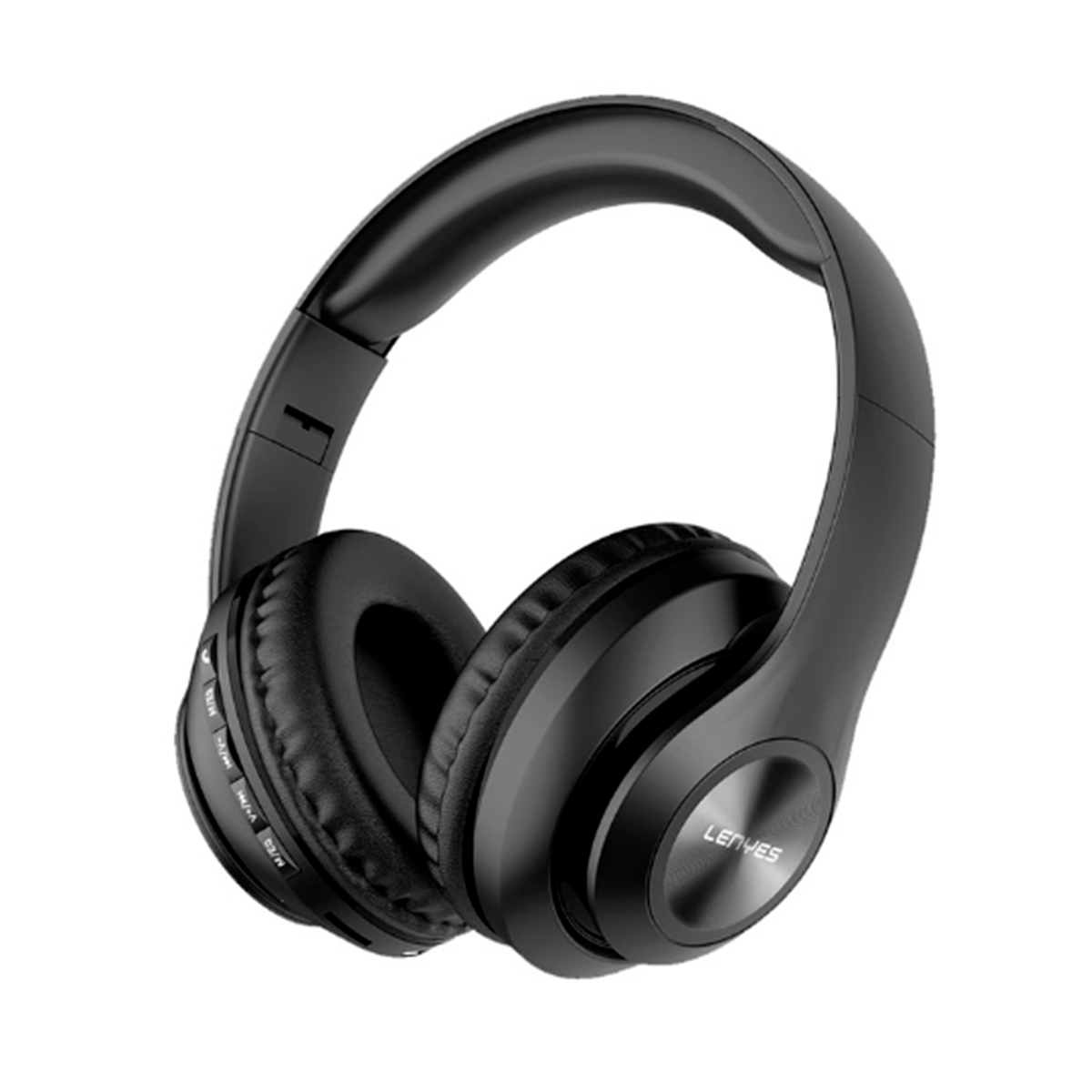 Audífonos Headset Bluetooth Lenyes Lh75 Micro Sd Negro