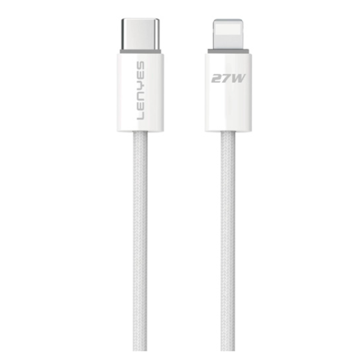 Cable Tipo C Para Lightning Lenyes Lc539 27w 1 Metro Blanco