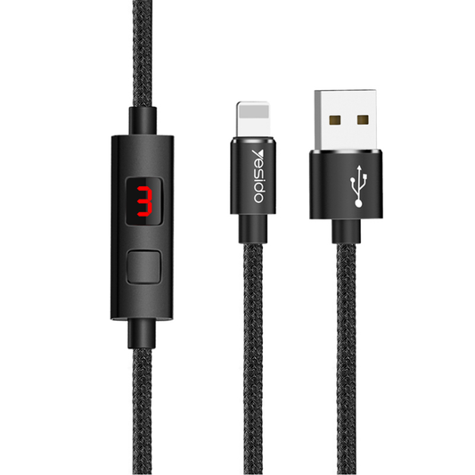 Cable Usb A Lightning Iphone Ipad Yesido Ca-46 Negro
