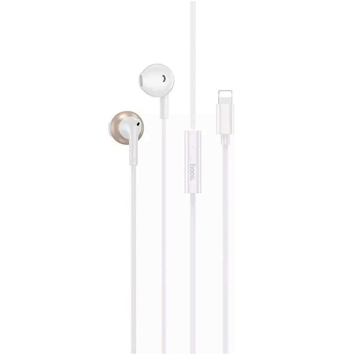 Audífonos In Ear Hoco M115 Para Lightning 1,2 Metros Blanco