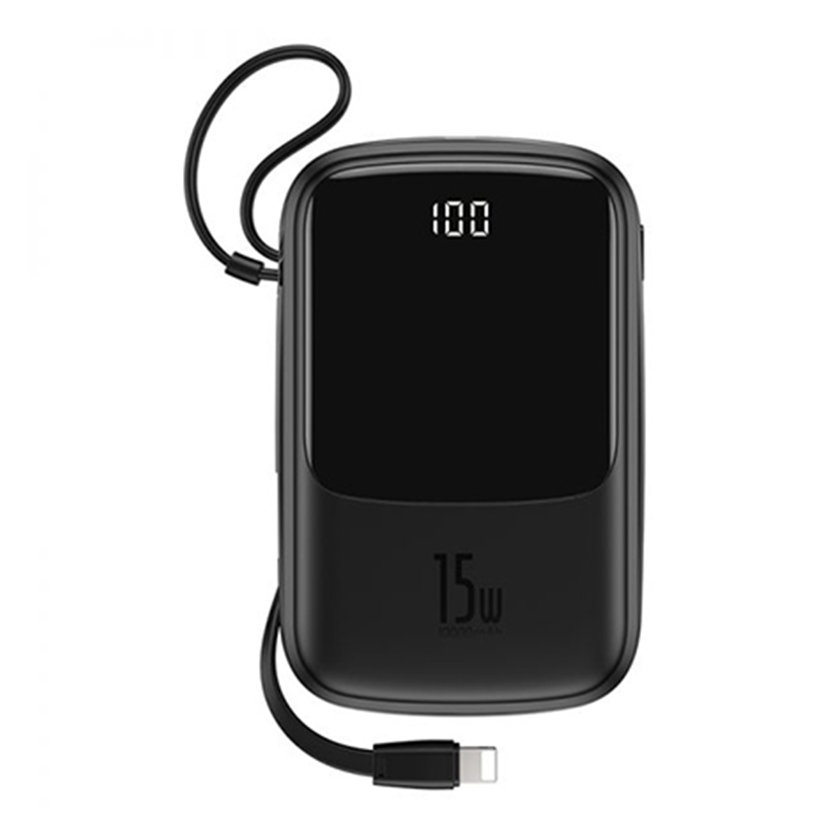 Batería Portátil Baseus 10000 Mah Lightning 15w Mini Q Pow Negro