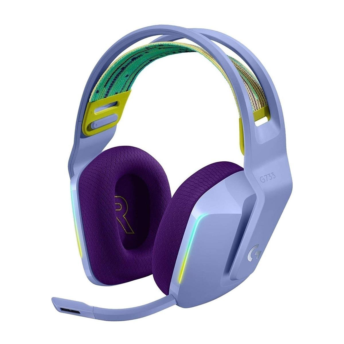 Audífonos Gamer Logitech G733 Inalámbricos Sonido 7.1 RGB Lila