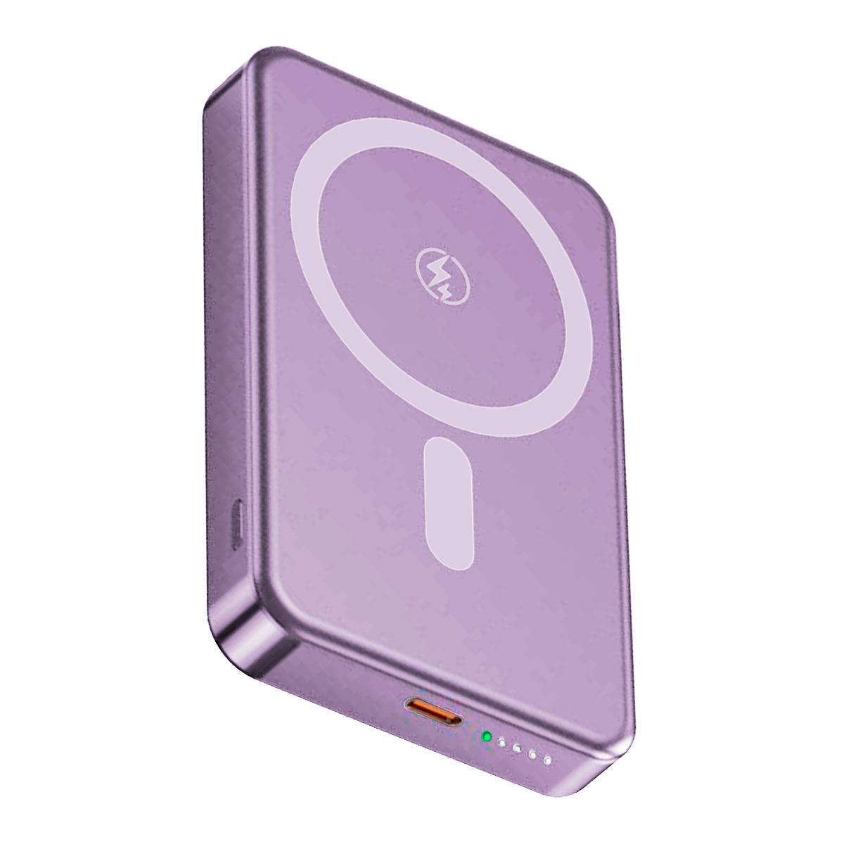 Bateria Cargador Magsafe iPhone Externa Magnetica 10000 Mah Lila