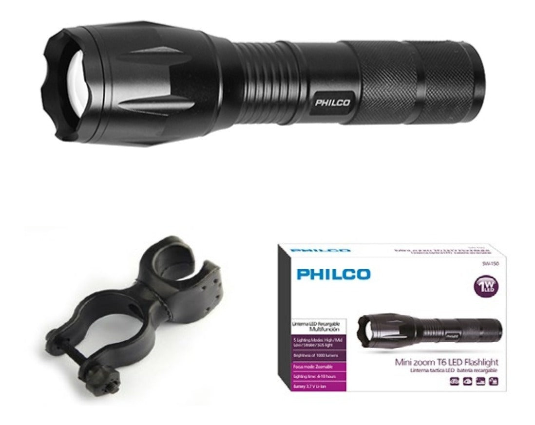 Linterna Tactica Led Con Soporte Bicicleta Philco – imagen 2