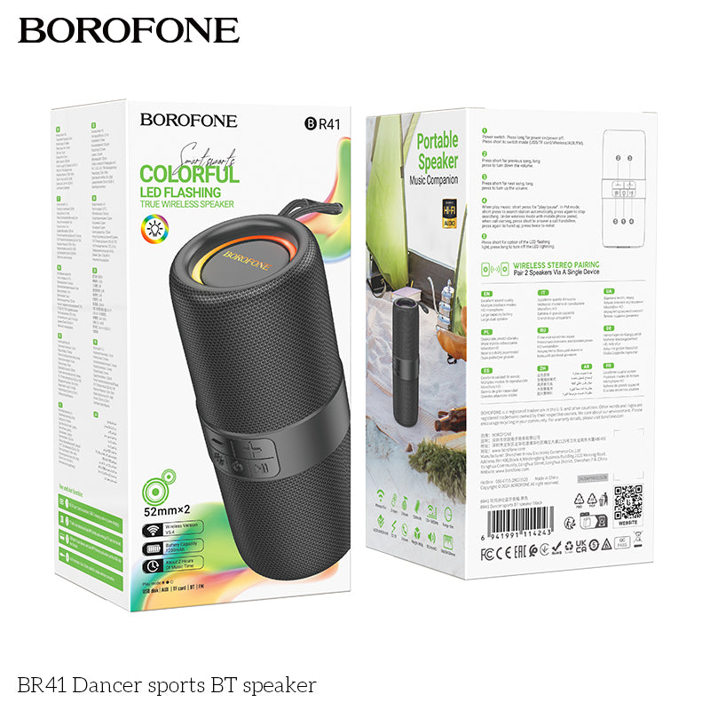 Parlante Inalambrico Bluetooth Borofone Br41 Fm Usb Tws Negro – imagen 3