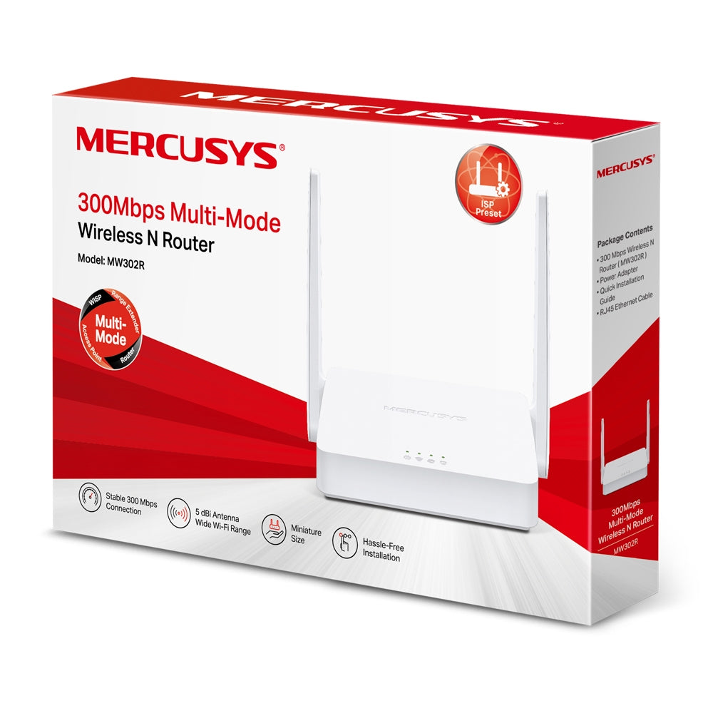 Router Mercusys Inalámbrico Mw302r 300mbps – imagen 2