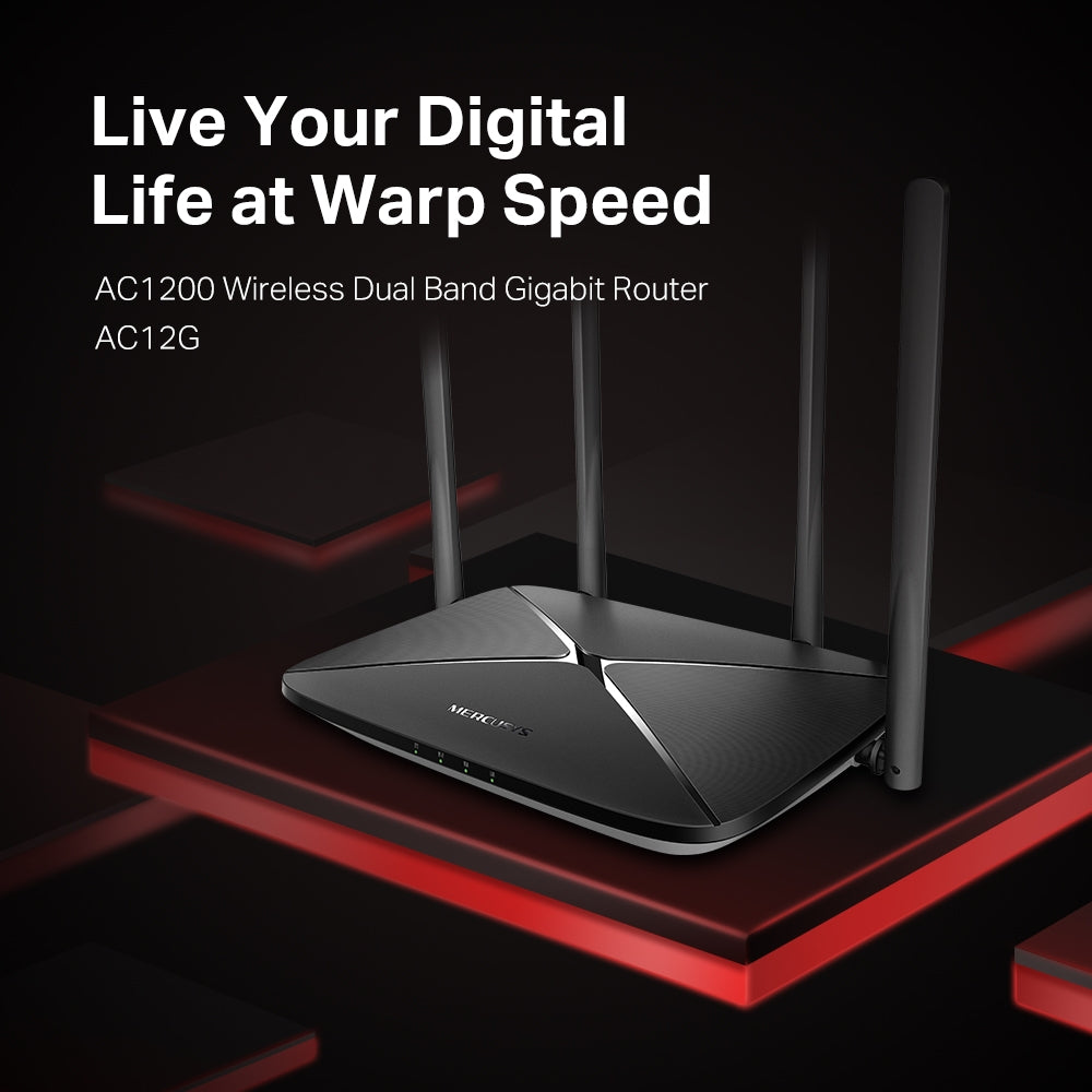 Router Mercusys Gigabit Wifi Dual Band Ac1200 Ac12g – imagen 4