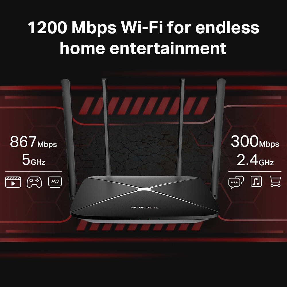 Router Mercusys Gigabit Wifi Dual Band Ac1200 Ac12g – imagen 3