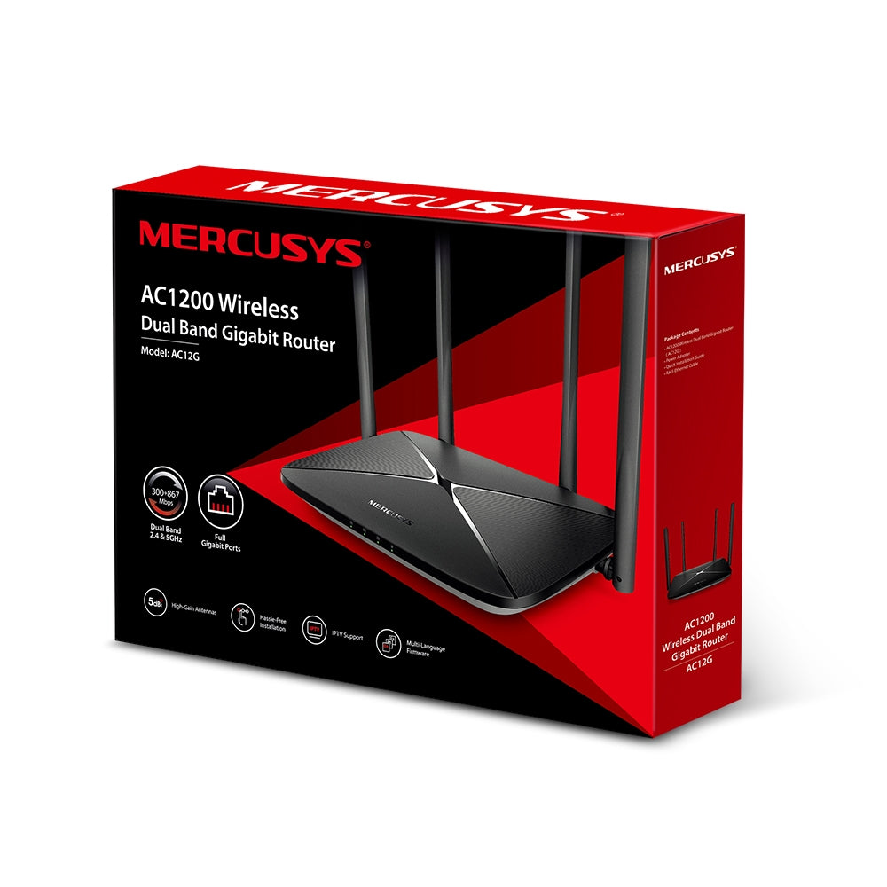 Router Mercusys Gigabit Wifi Dual Band Ac1200 Ac12g – imagen 2