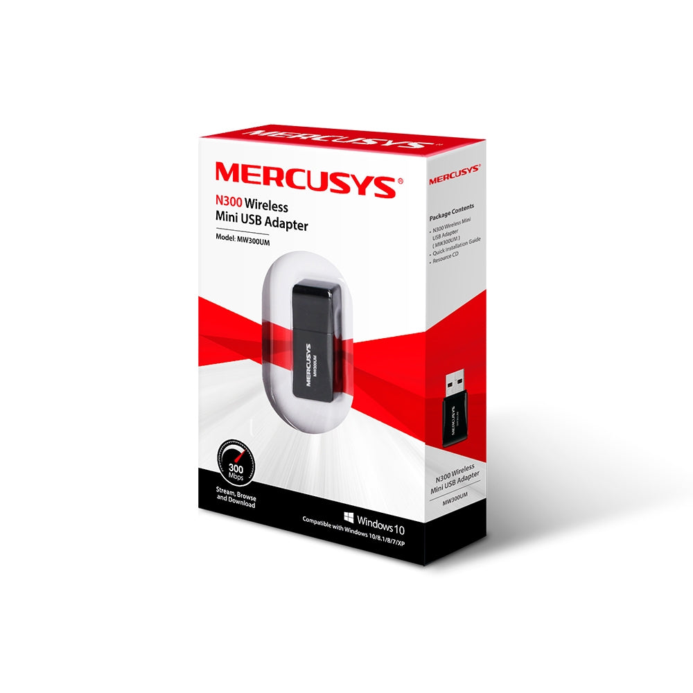 Mini Adaptador Usb Wifi N 300mbps Mercusys Mw300um – imagen 4