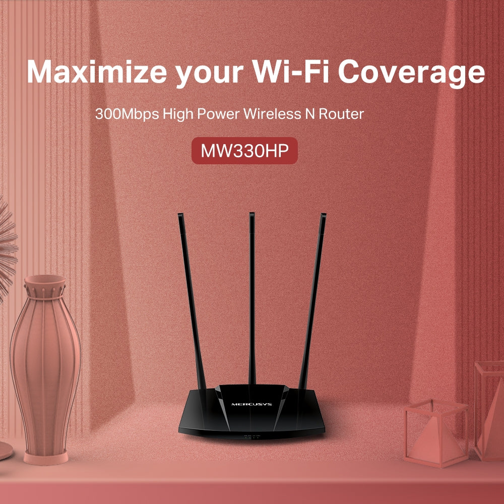 Router Mercusys Mw330hp Alta Potencia 300 Mbps Turbo – imagen 4