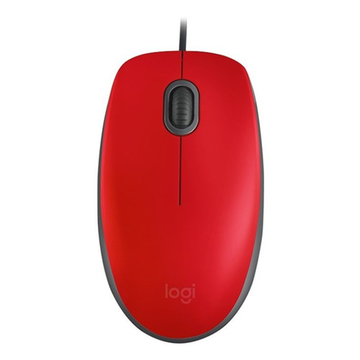 Mouse Alambrico Usb Logitech M110 Rojo Silencioso