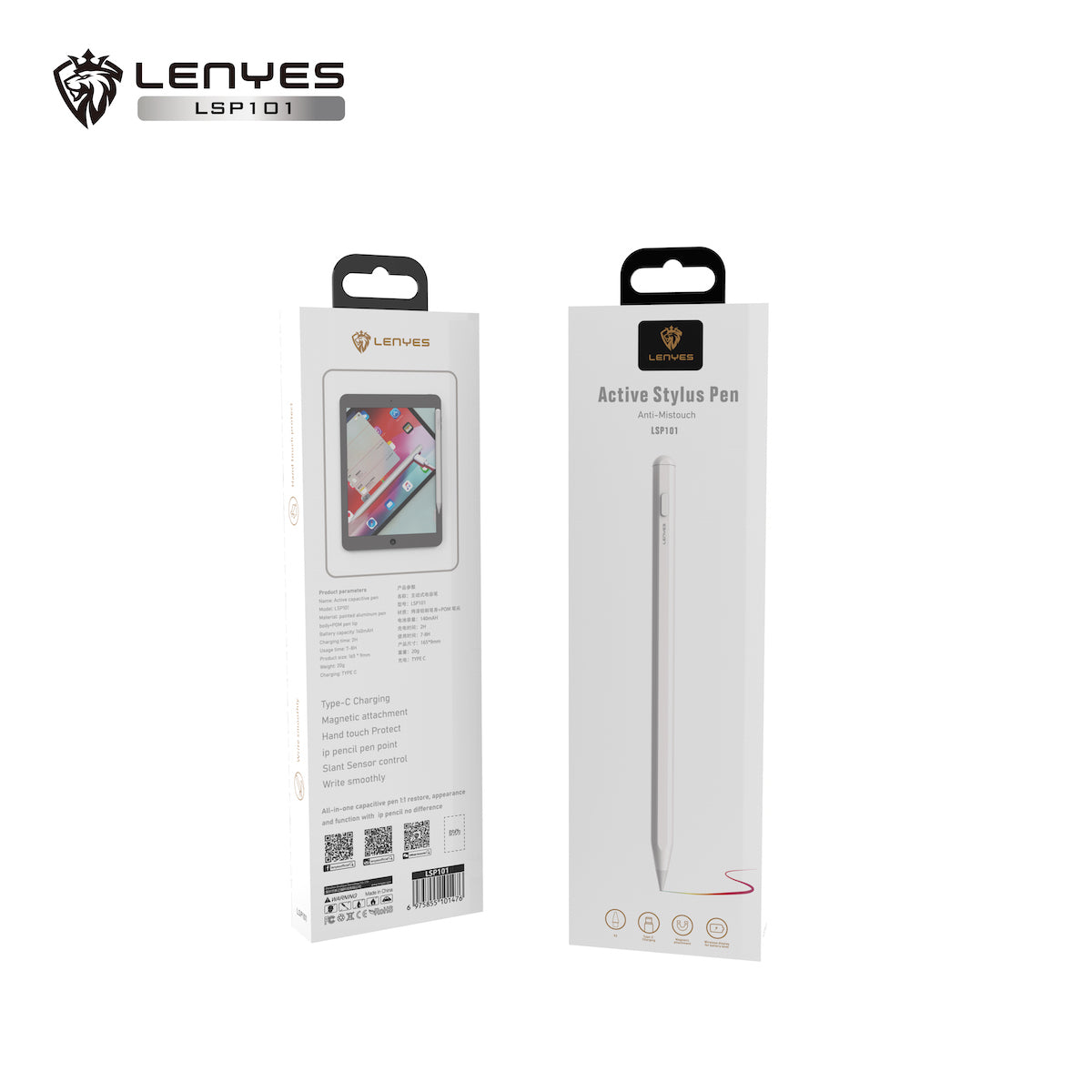 Lápiz Touch Para Ipad Lenyes LSP101 Blanco – imagen 2