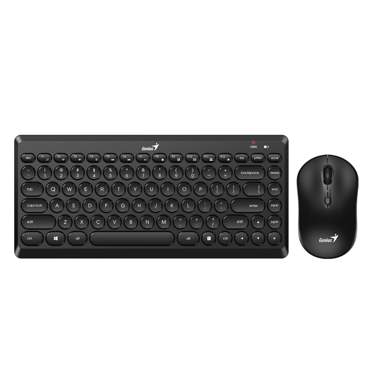 Kit Genius Teclado Y Mouse Luxemate Q8000 Negro