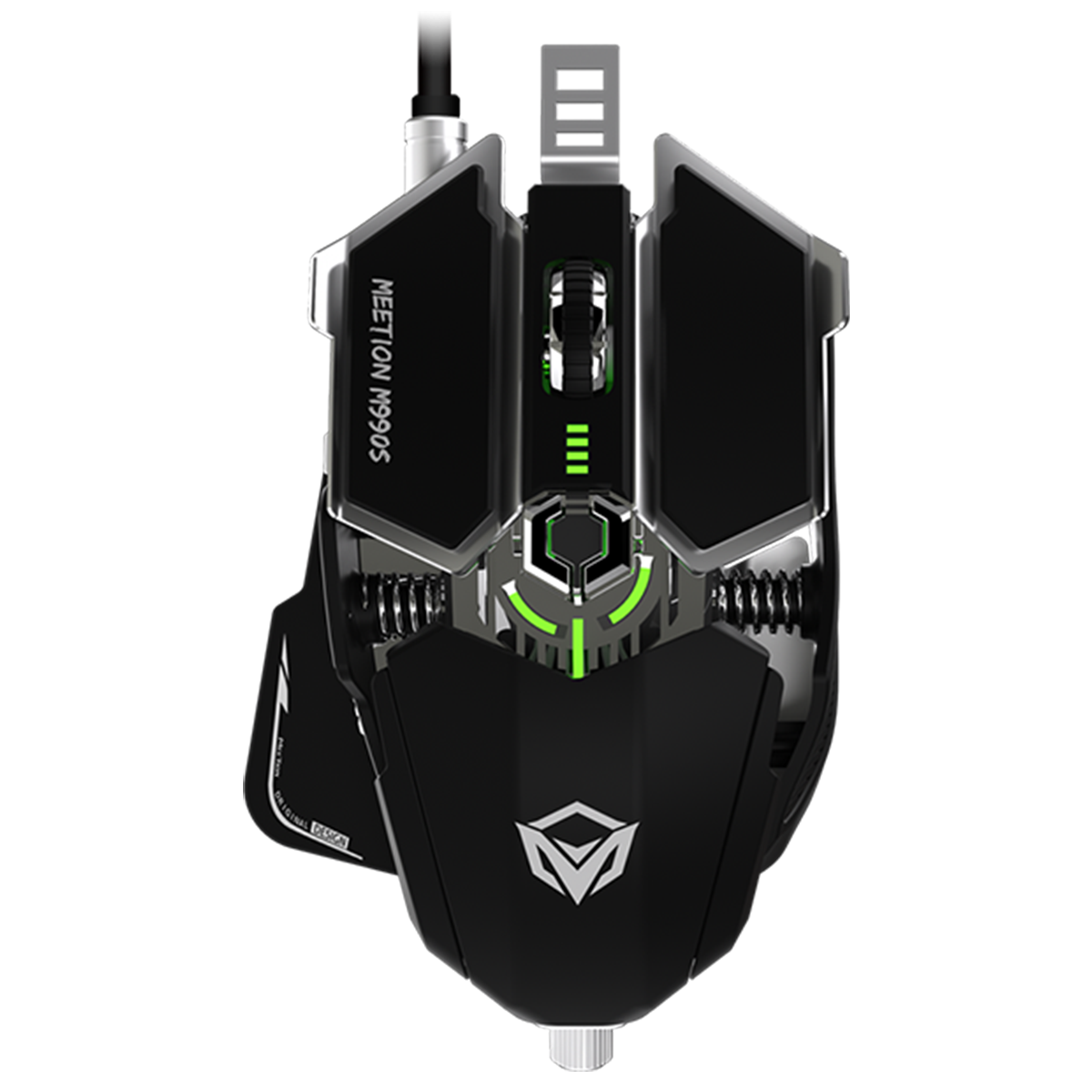 Mouse Gamer Meetion Transformer Metalic Pro M990s Rgb Negro