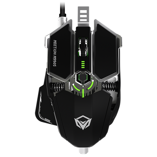 Mouse Gamer Meetion Transformer Metalic Pro M990s Rgb Negro