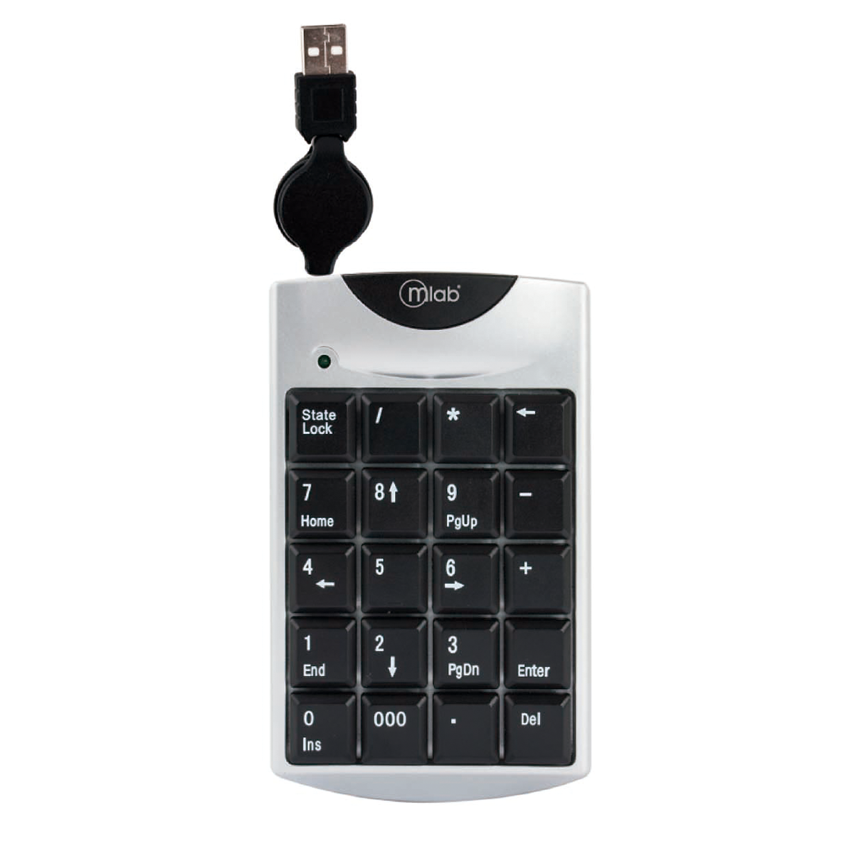Teclado Numérico Usb Microlab 8339 Negro Gris