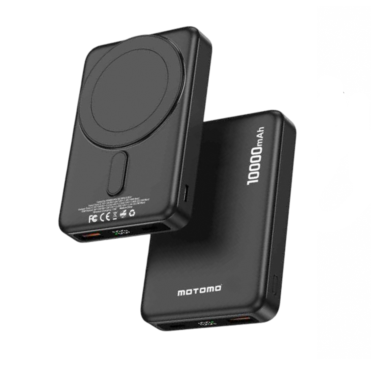 Powerbank Carga Rapida Para Magsafe Motomo Mo-pb5c 10000 Mah Negro