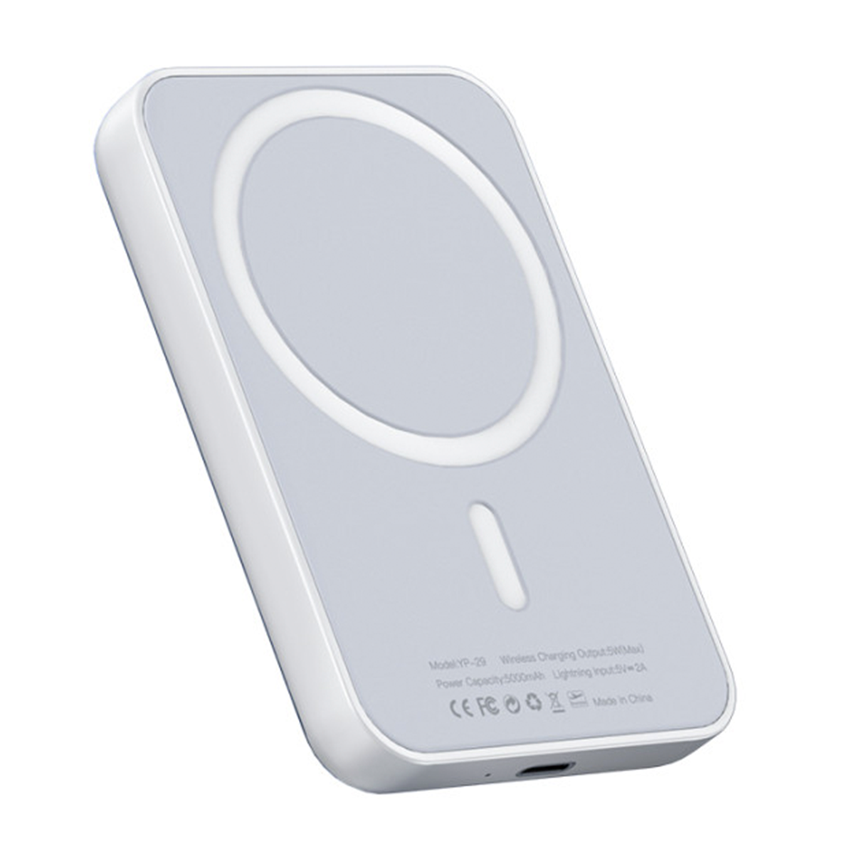 Powerbank Carga Rapida Yesido Yp29 Magsafe 5000 Mah Blanco