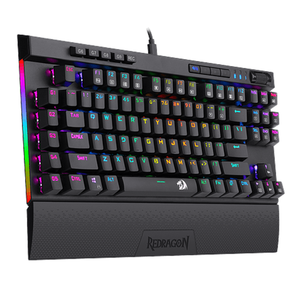 Teclado Gamer Mecánico Redragon Magic Wand K587 Rgb Negro