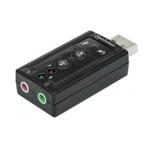 Adaptador De Sonido USB 7.1 Canales De Audio Manhattan