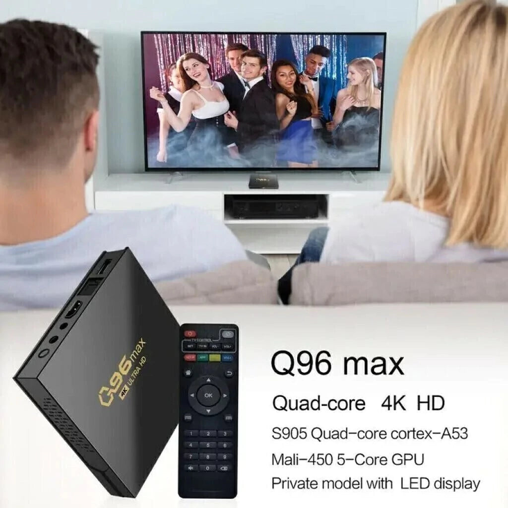 Android TV Box Android Q96 Max 4k Ultra 256 Gb + 16 gb Ram Negro – imagen 3