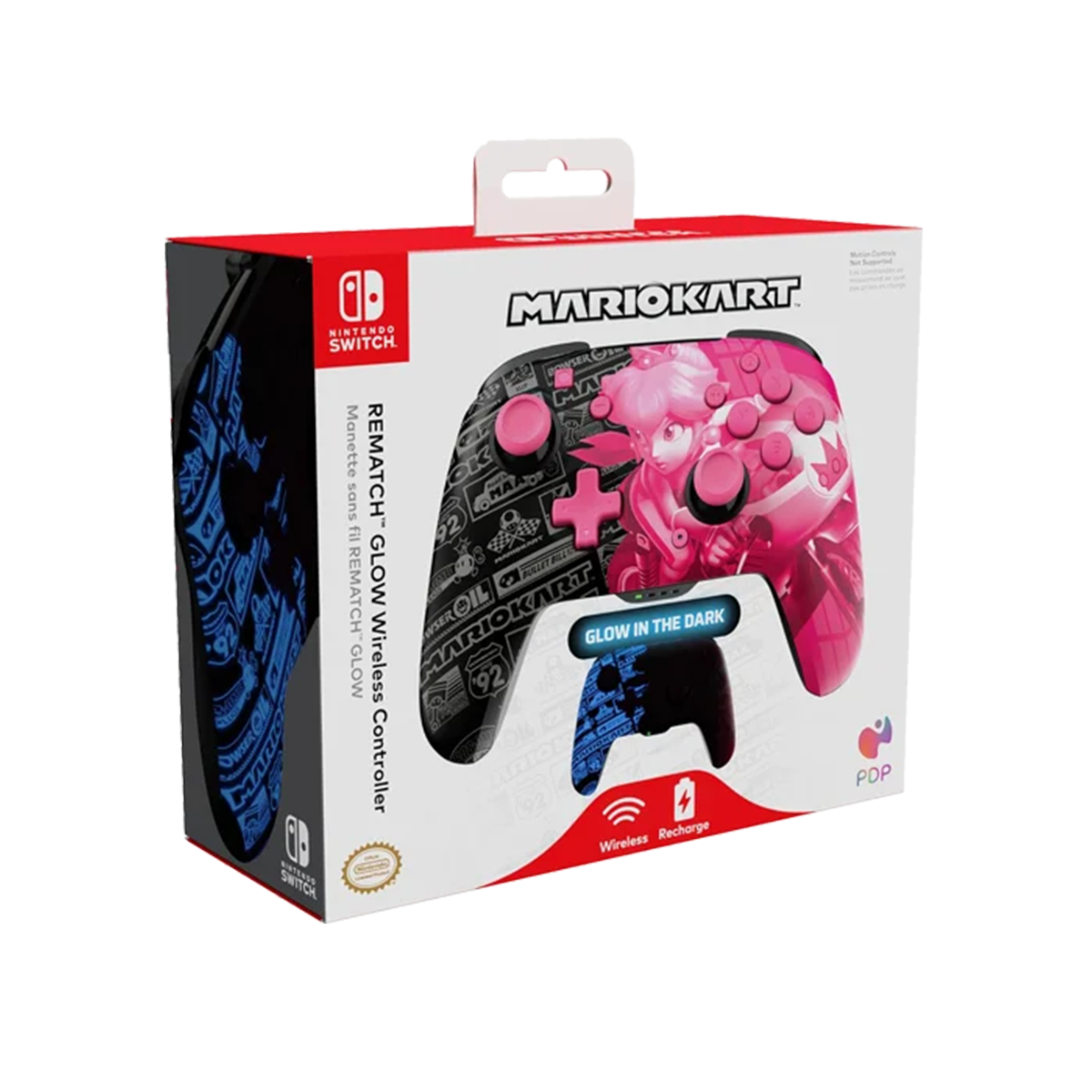 Control Nintendo Switch Rematch Glow Inalambrico Peach – imagen 2