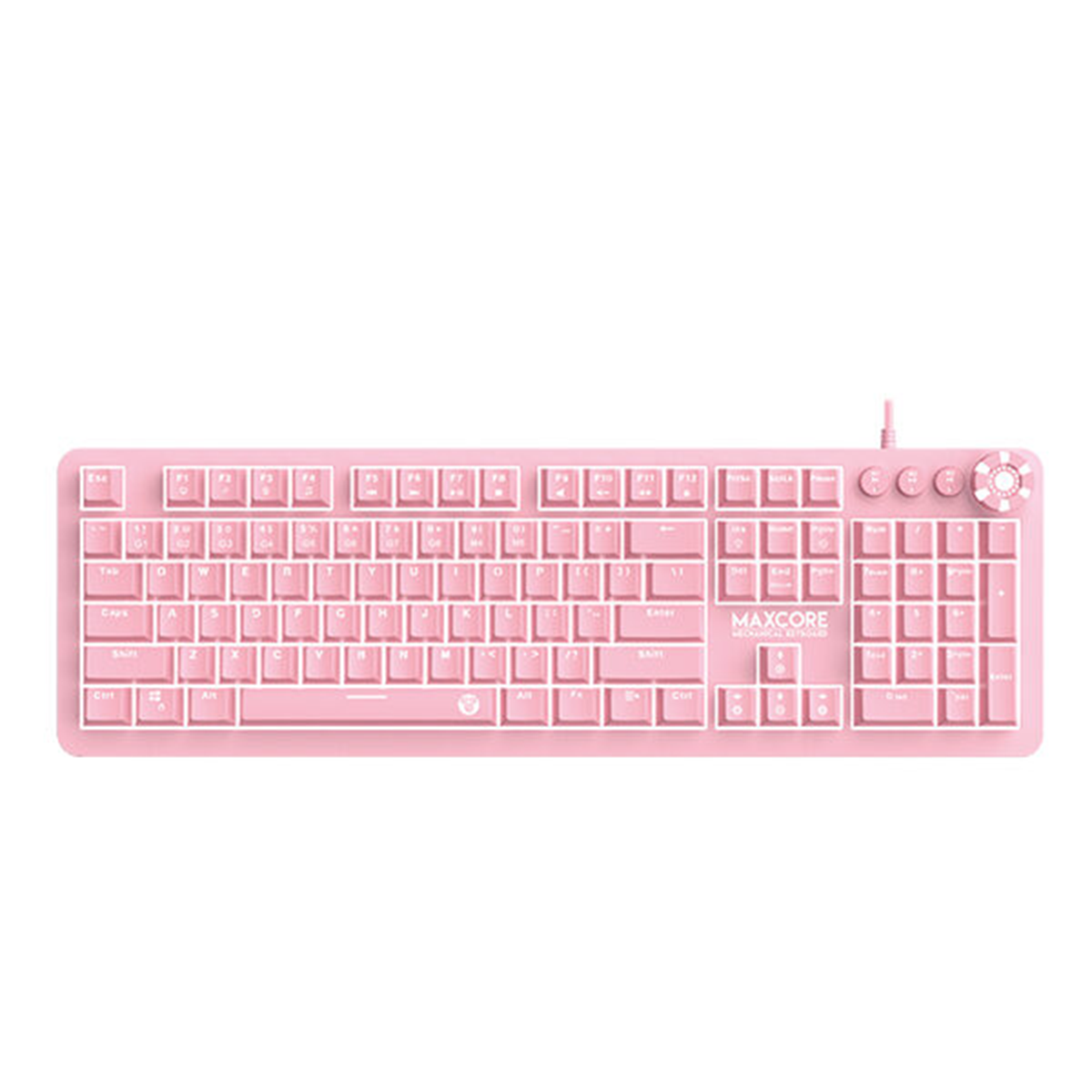 Teclado Gamer Mecánico Fantech Max Core Mk852 Sakura Edition Rosado