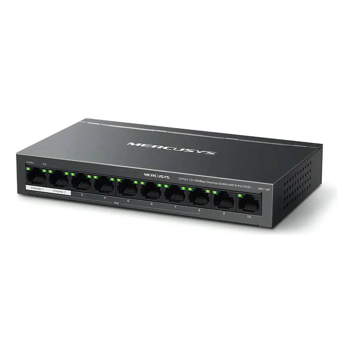 Switch de Escritorio Mercusys MS110P 10 Puertos PoE 65 W 100 Mbps