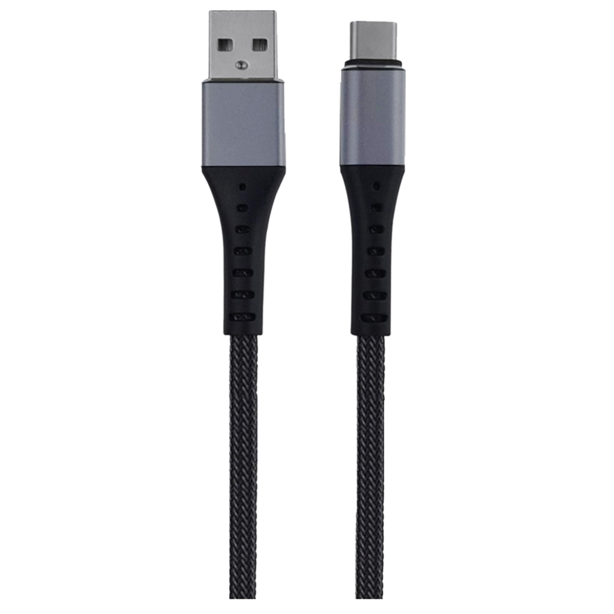 Cable Tipo C Aluminio Reforzado 1M Budix Negro