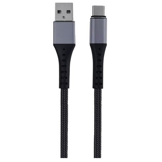 Cable Tipo C Aluminio Reforzado 1M Budix Negro