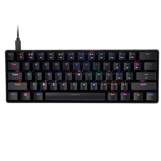 Teclado Gamer Meetion MT-Mk005 60% Español Negro