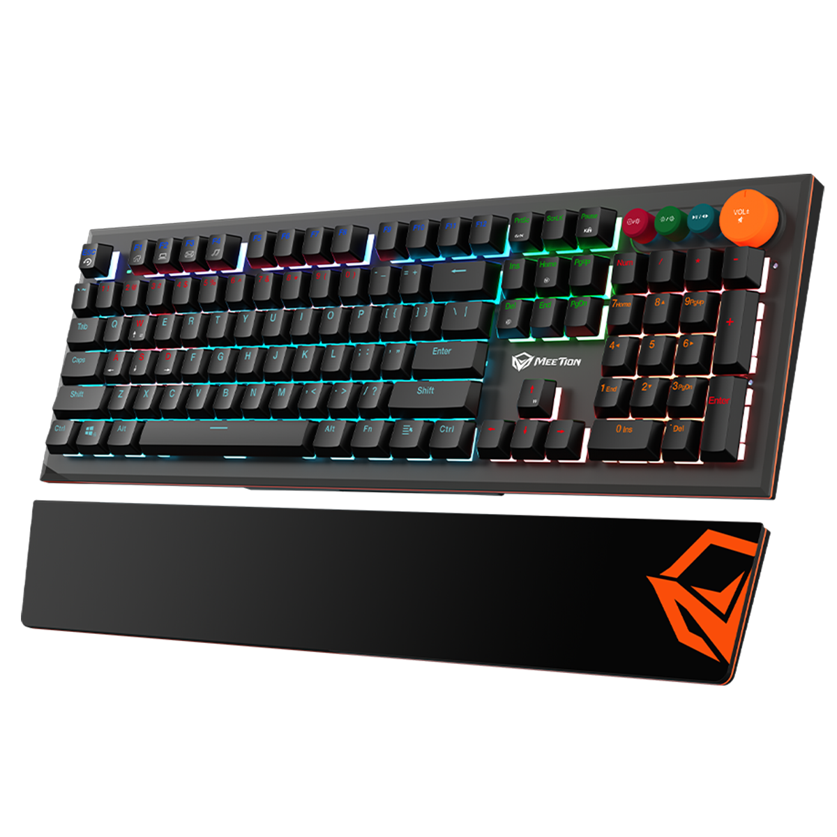 Teclado Gamer Mecanico Meetion MK500 Negro