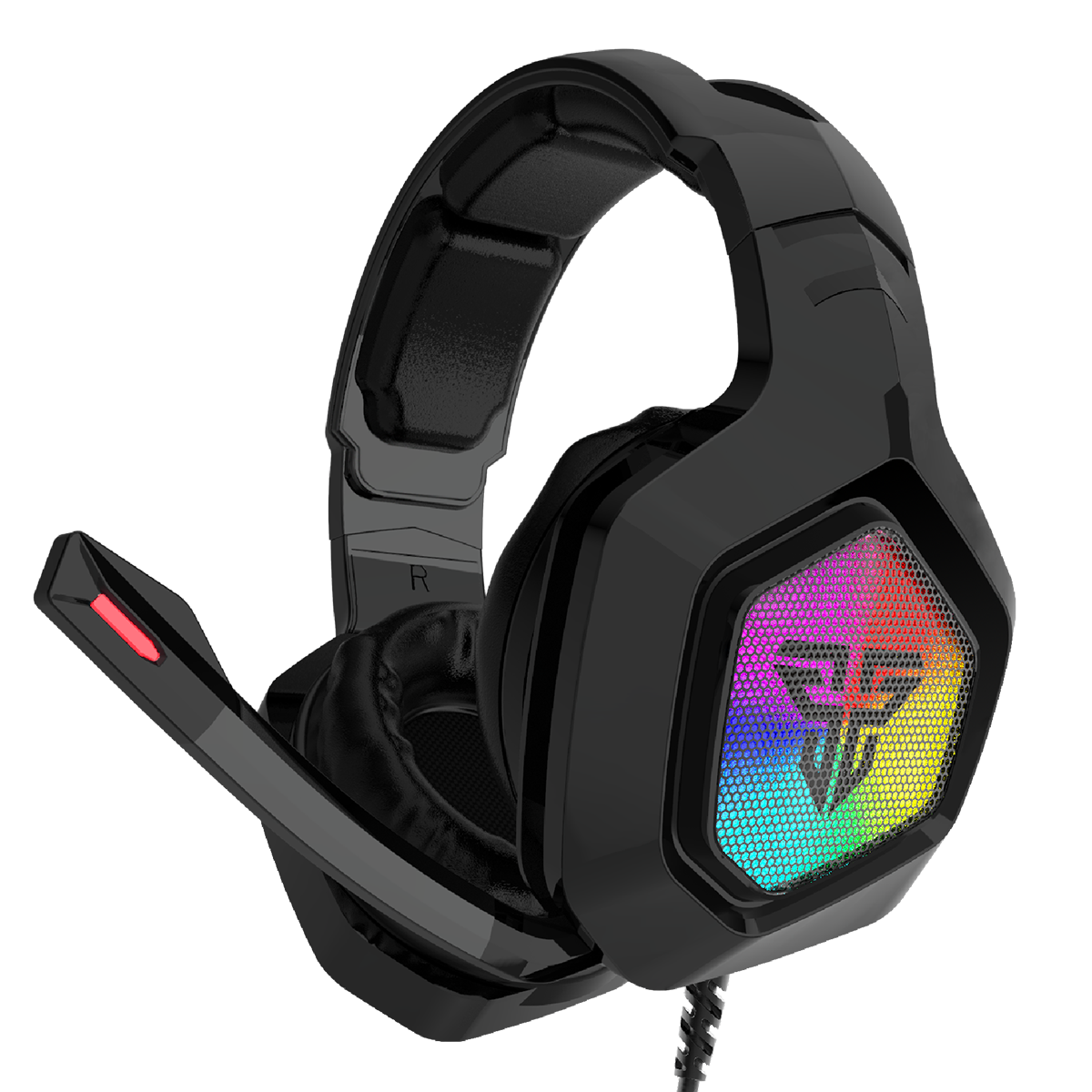 Audifono Gamer Fantech Mh83 Omni Rgb Pc Xbox Ps4 Switch Negro