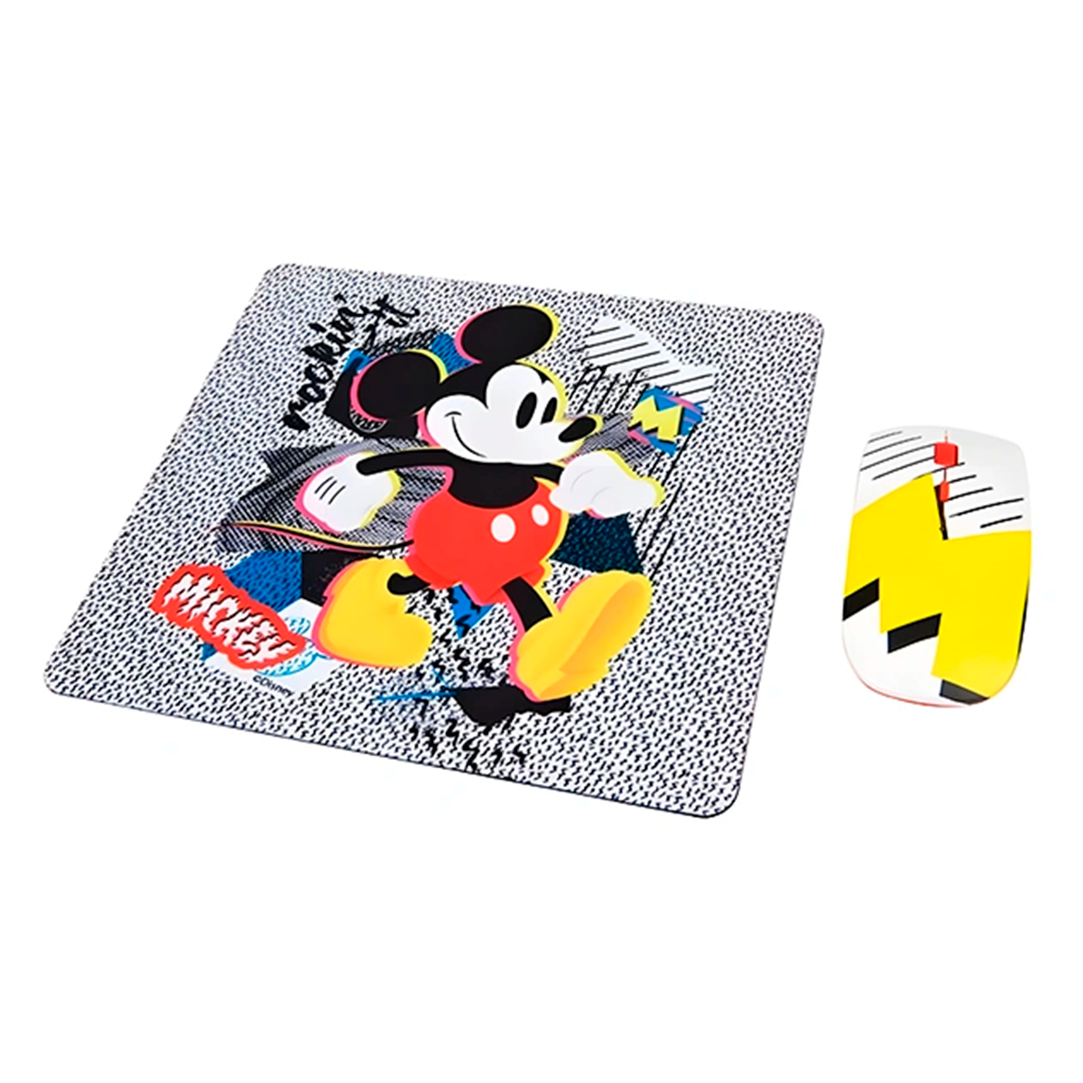 Kit Mouse Inalámbrico + Mousepad Disney Mickey 1