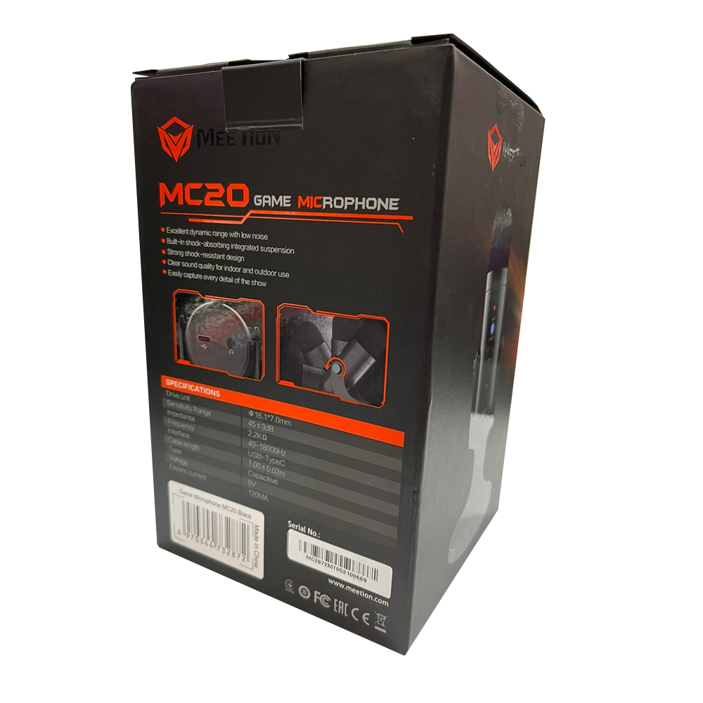 Microfono Gamer Meetion Mc20 Negro – imagen 4