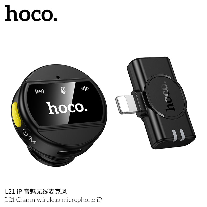 Microfono Inalambrico Omnidireccional Externo Hoco L21 Para Lightning – imagen 3