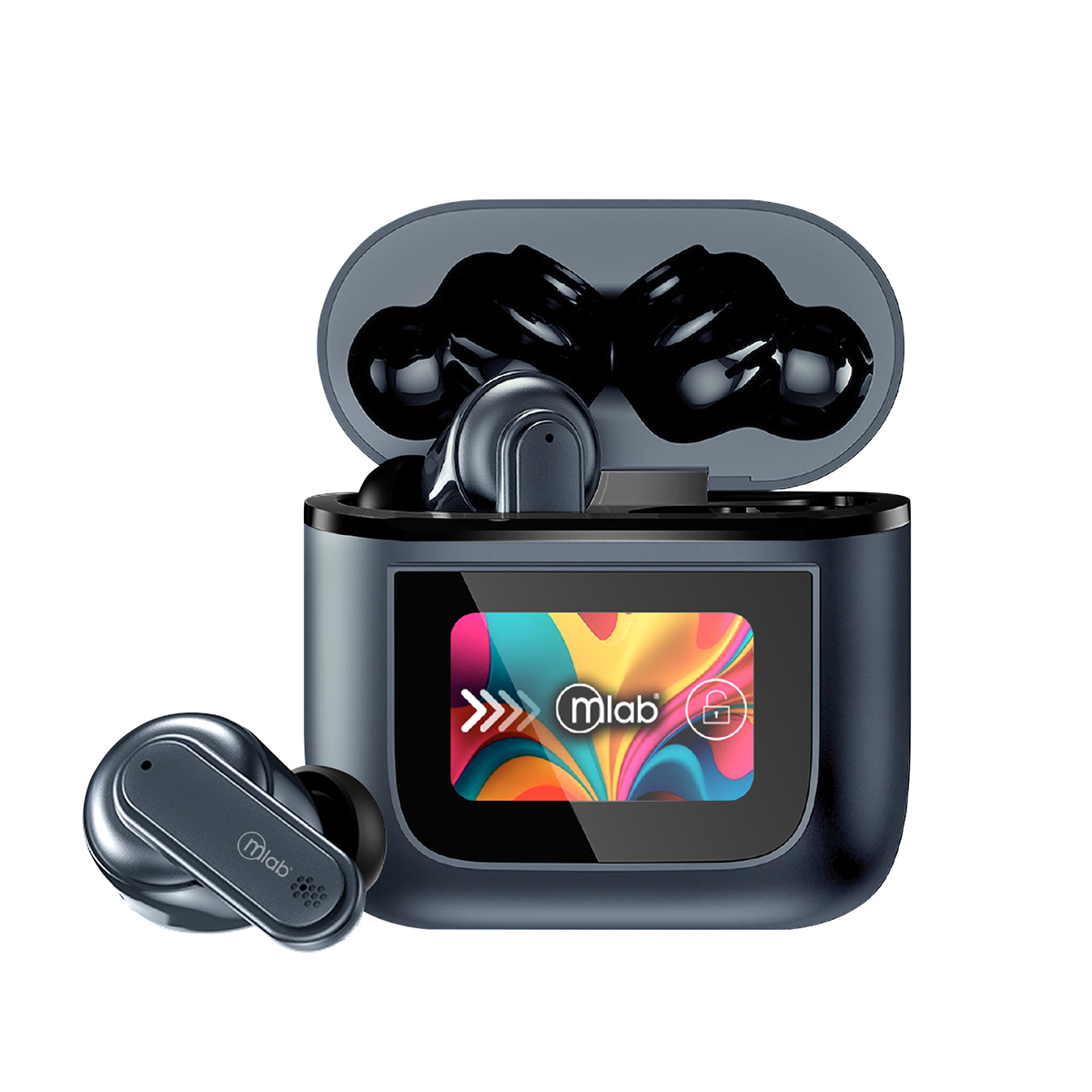 Audifonos In Ear Bluetooth Microlab Anc + Enc Travel Touch 9365 Negro