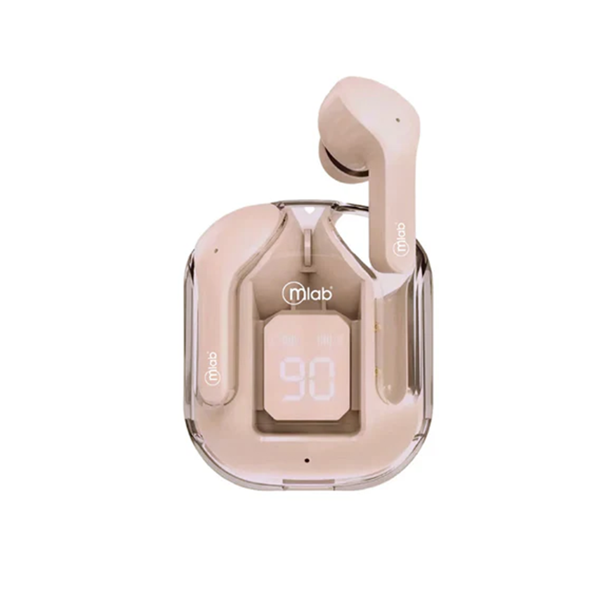 Audifonos In Ear Bluetooth Microlab Glass Crystal 9355 Rosado